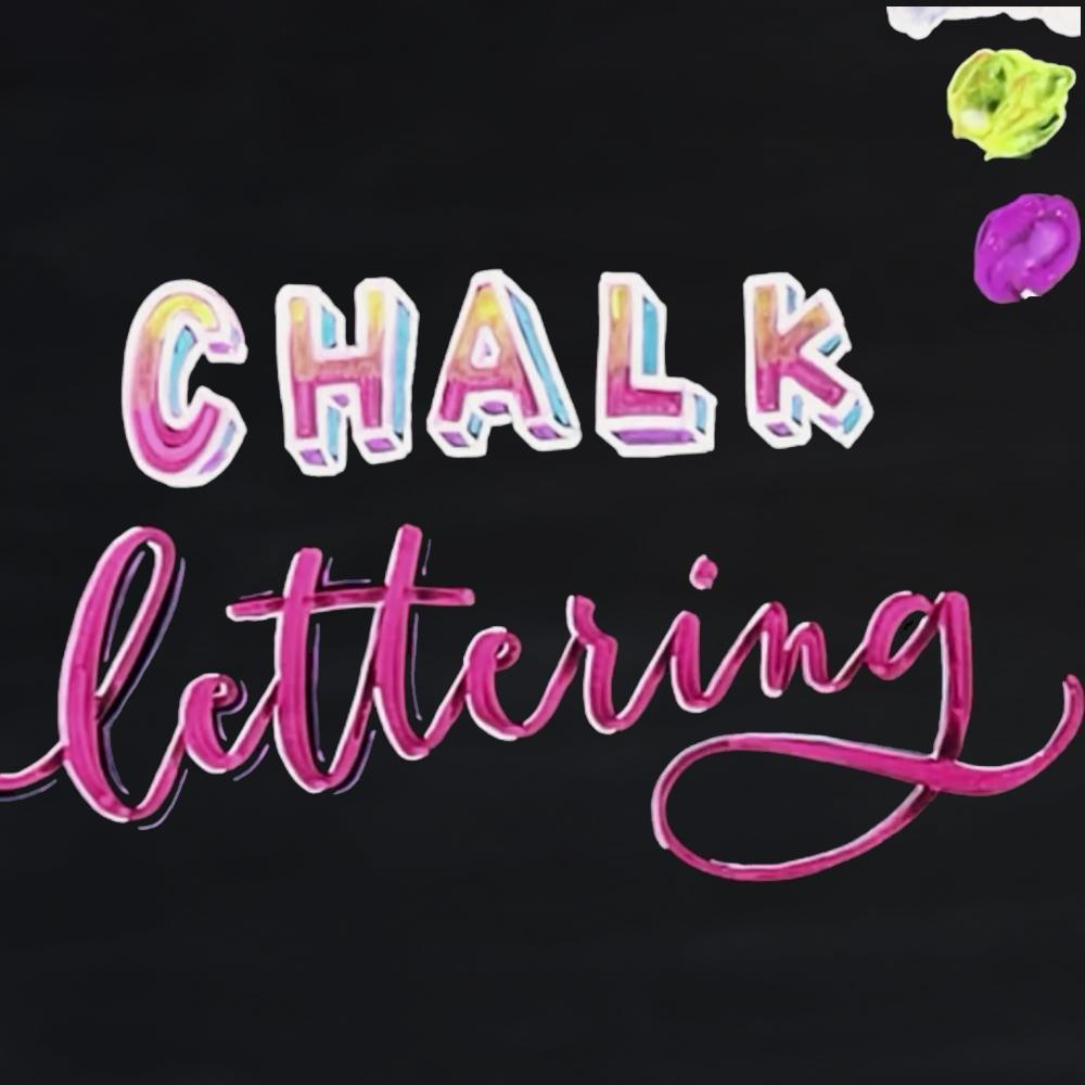 Blended Chalk Lettering Use Kassa Chalk Markers for Calligraphy