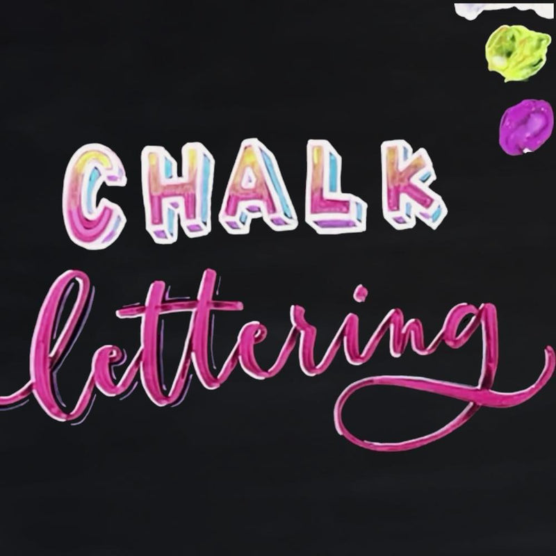 Chalk Marker Lettering Effects