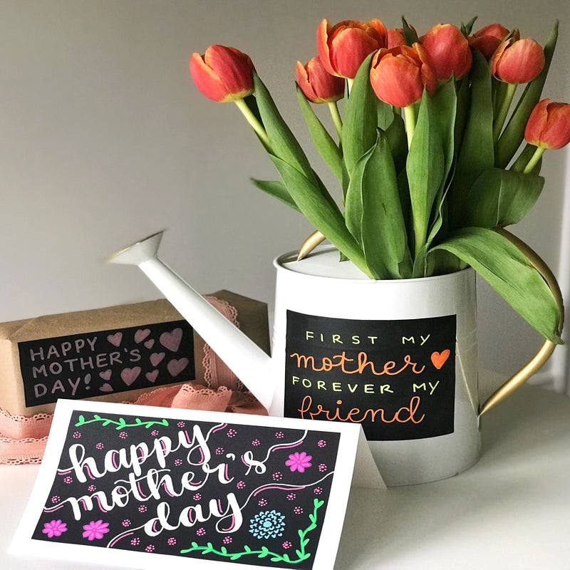 DIY Chalkboard Mother’s Day Card