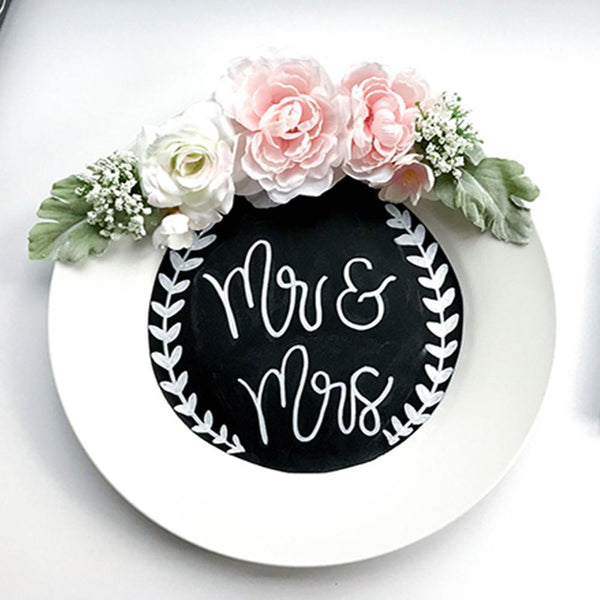 DIY Wedding Plate Decor