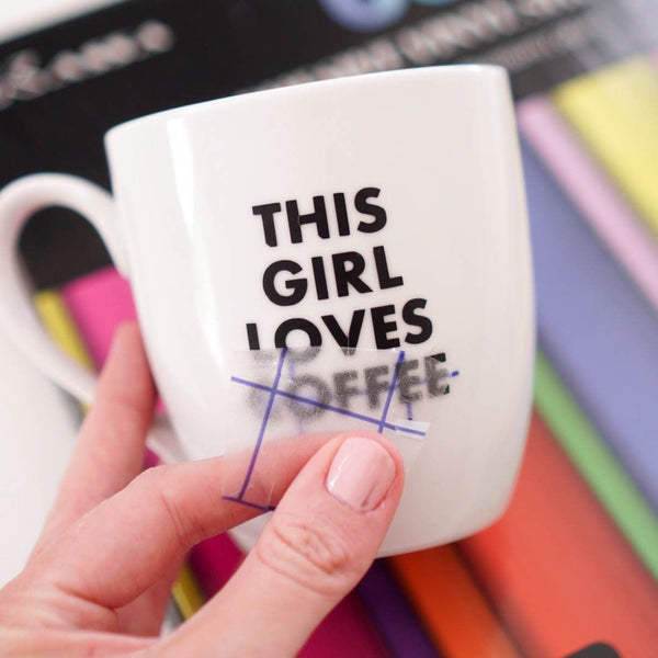 How To Apply Adhesive Vinyl Sheets to Mugs + FREE SVGs!