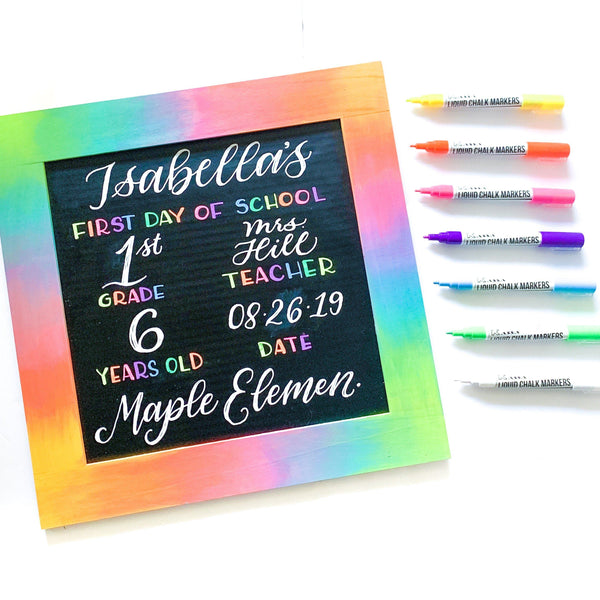 How To Create A ‘First Day Of School’ Chalkboard