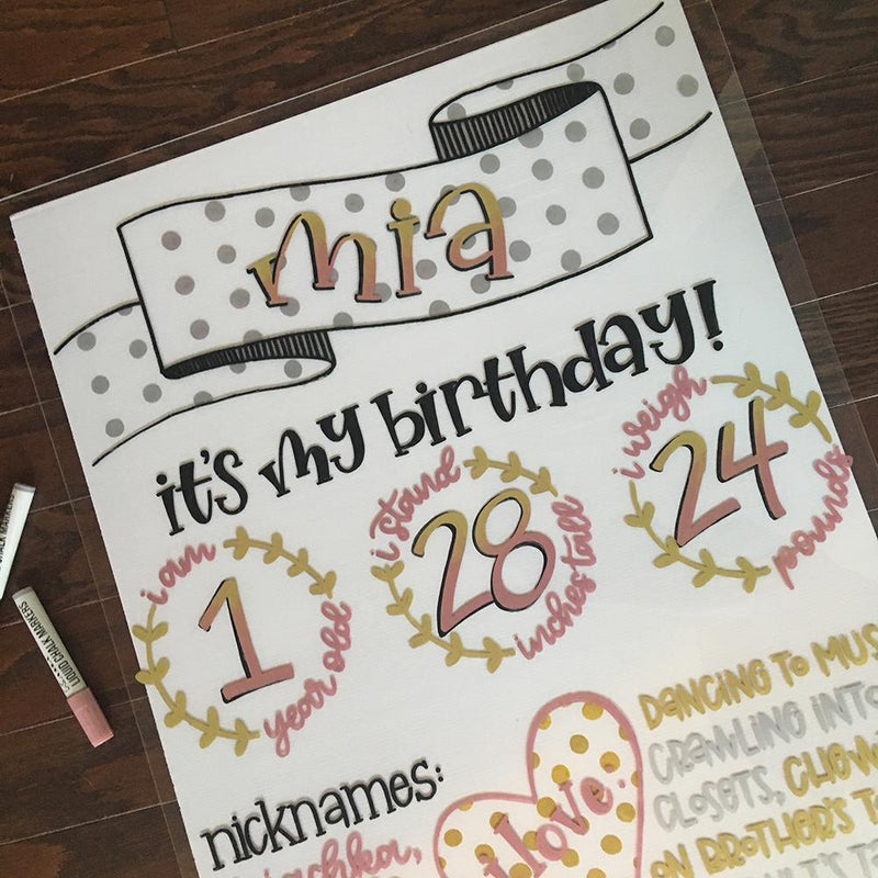 How To Make A Birthday Milestone Board