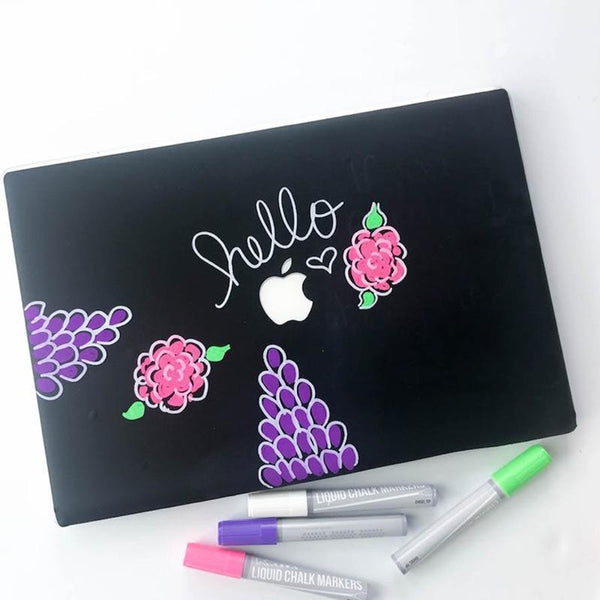 Laptop Art With Kassa Chalkboard Vinyl & Chalk Markers