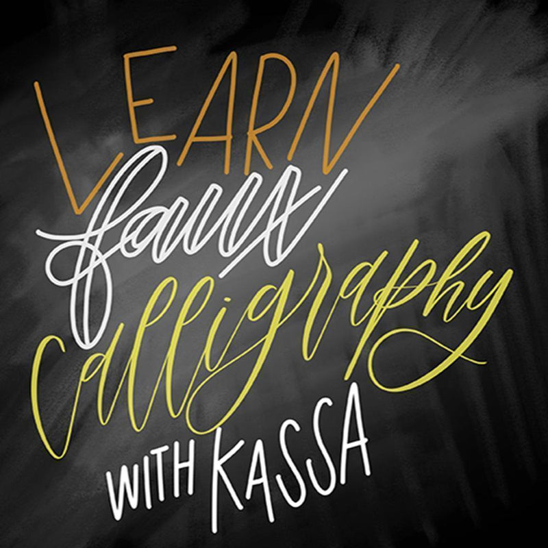 Learning Faux Calligraphy with Chalk Markers