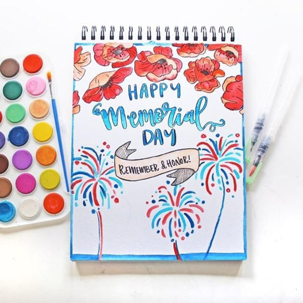 Memorial Day Inspired Brush Lettering