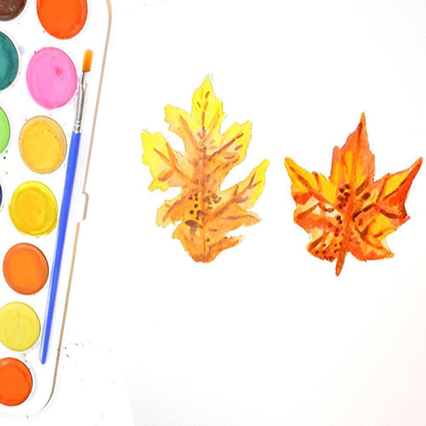 Painting Watercolor Leaves
