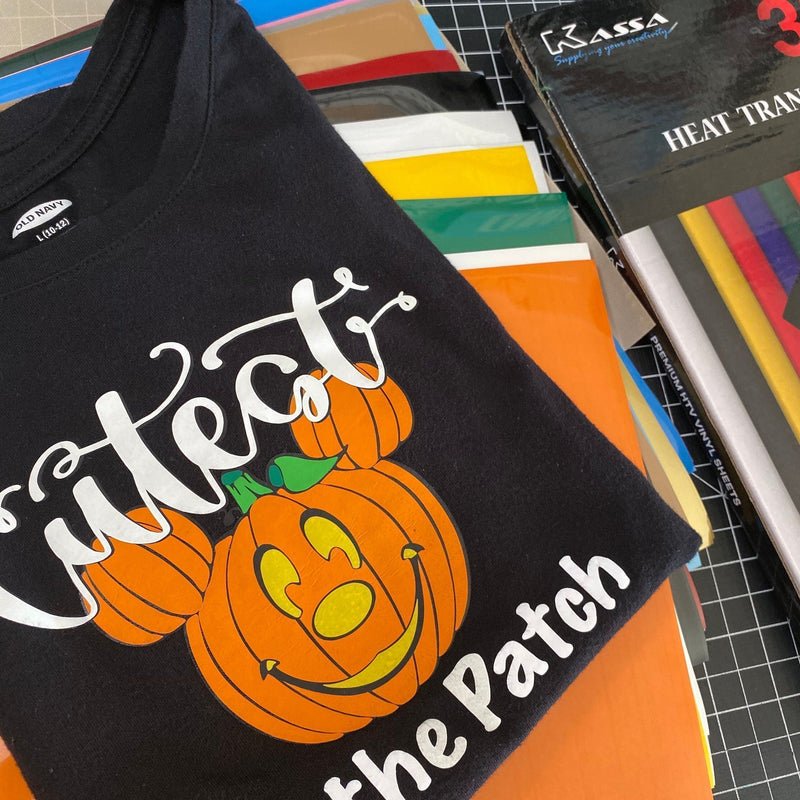 Pumpkin Shirt Design with Kassa Heat Transfer Vinyl