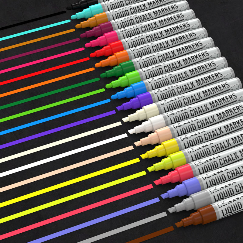 Chalk Markers Multicolor (20 Pack) Chalk Markers Kassa 
