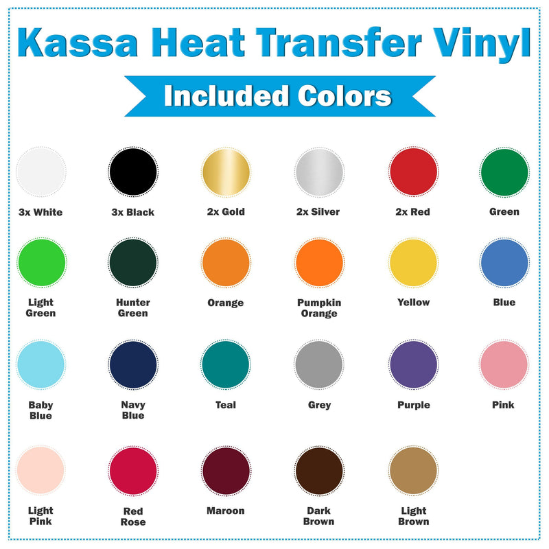 Heat Transfer Vinyl Bundle, HTV Vinyl Sheets