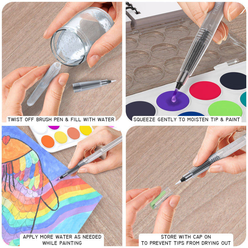 How to Clean Watercolor Brushes the Easy Way - Watercolor Affair